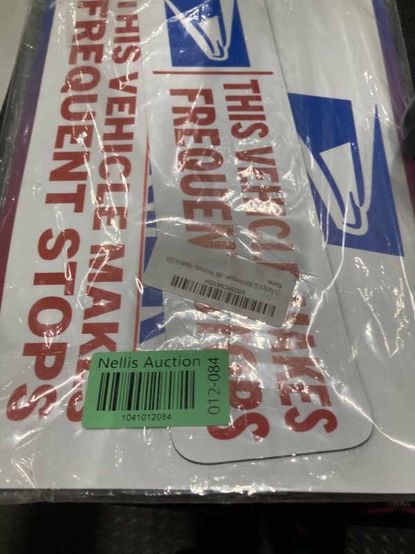 Photo 1 of (3 Pack) U.S. Mail Frequent Stops Driver Magnet Sign - Mail Carrier Supplies - Driver Heavy Duty Magnet - (2) 12" x 8" and (1) 11" x 3" - Strong Magnet Material - 30 Mil Thickness - Made in USA