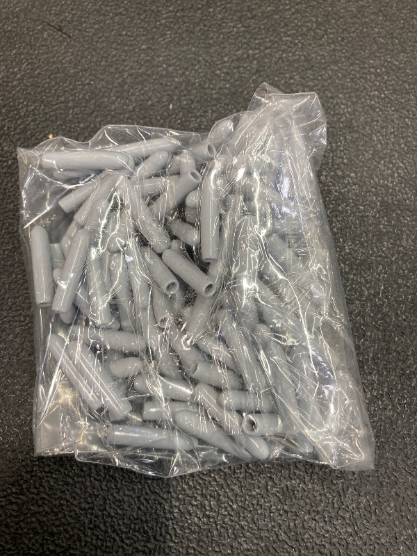 Photo 1 of **Counted 100pcs, See Pictures**:
Dishwasher Prong Rack Cap HJTOOK 100PCS 1 x 0.2 inches Gray Dishwasher Rack Tine Prong Repair End Cover Caps with Round Tips

**Counted 100pcs, See Pictures**