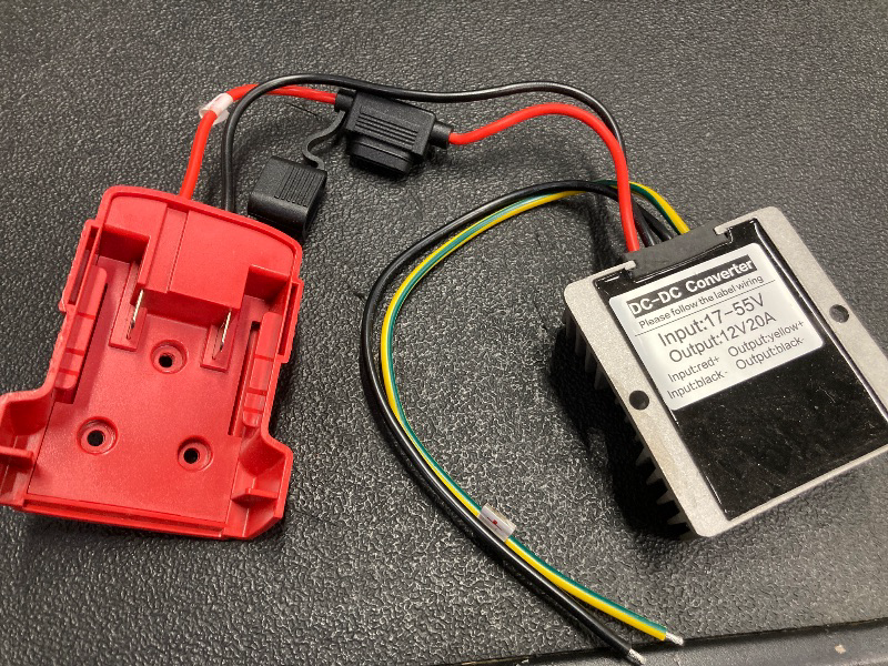 Photo 1 of 18V to 12V Voltage Converter, DC 17-55V to 12V 20A 240W Battery Powered Voltage Reducer Transformer with Built in Safety Protections for RC Car LED Light Power Tools