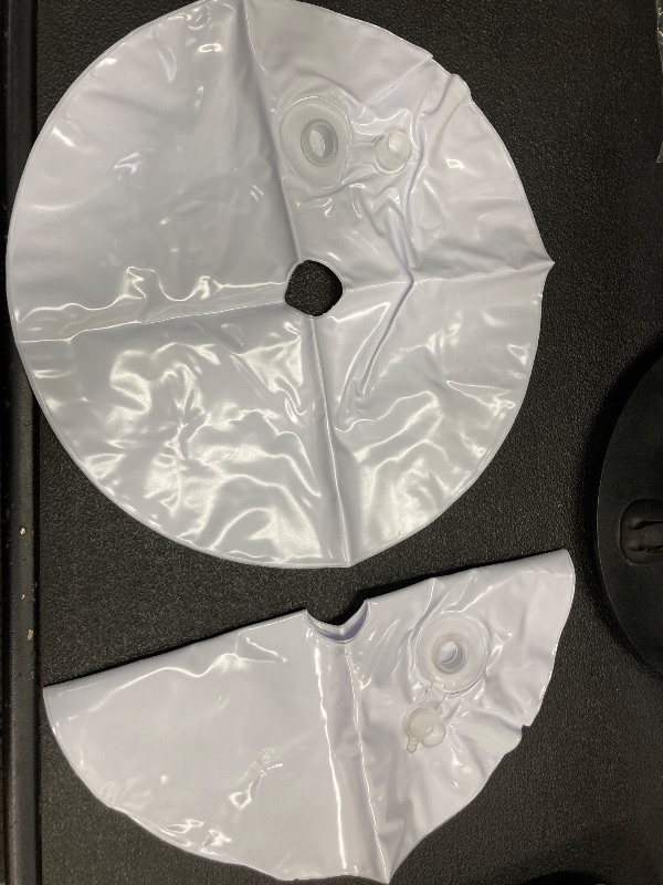 Photo 1 of 2 Pcs Water Weight Bags for Balloon Arch and Column Stands, Heavy Duty Fillable Base Weights for Weddings, Graduations, and Party Decorations