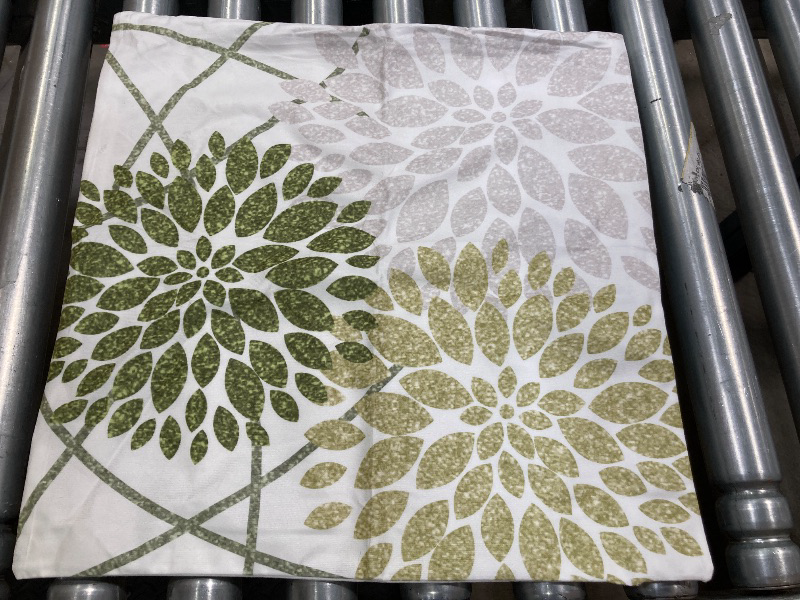 Photo 1 of ****ONE***
Sage Green Decorative Dahlia Pillow Covers 18x18 Inch Set of 2 Geometric Floral Elegant Gray Green White Short Plush Decor Spring Farmhouse Throw Pillows Cushion Cases for Sofa Bed