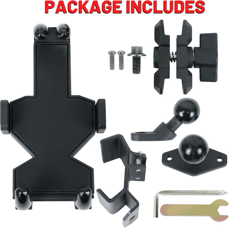Photo 1 of **Missing some pieces, see pictures below**
StarknightMT UTV Phone Mount for Pro-Fit Cage 360° Adjustable Aluminum Alloy 8 Claws SXS Phone Mount Heavy Duty Cell Phone Holder for Defender Ranger General Uforce for 4.0" to 7.2" Cellphone