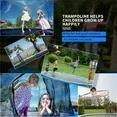 Photo 1 of ** There is a pole missing from this item**

FUNTOK 10FT Trampoline Jump Recreational Backyard Trampolines Weight Capacity 600LBS with Safe Enclosure Net for 3-4 Kids Adults Indoor Outdoor
