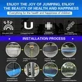 Photo 1 of ** There is a pole missing from this item**

FUNTOK 10FT Trampoline Jump Recreational Backyard Trampolines Weight Capacity 600LBS with Safe Enclosure Net for 3-4 Kids Adults Indoor Outdoor
