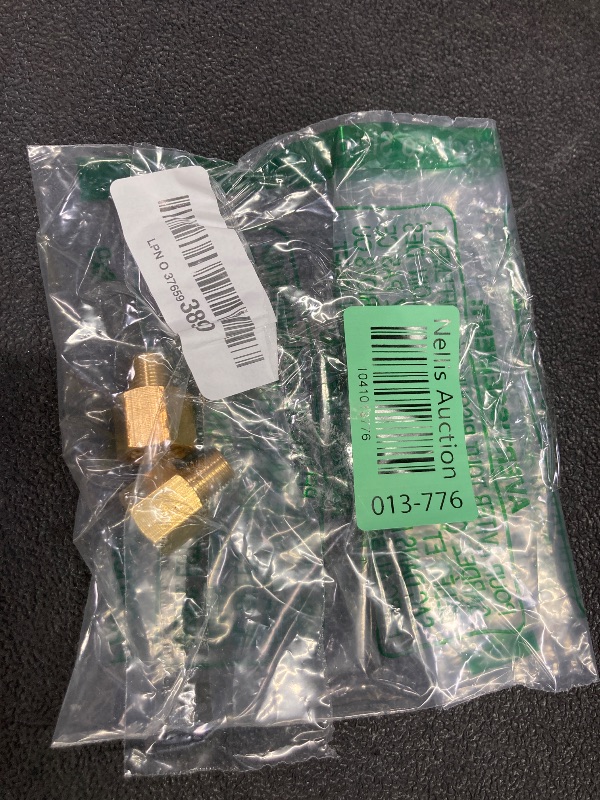 Photo 1 of 1/4 Inch Female to 1/8 Inch Male, Reducing Adaptor Brass Pipe Fitting, NPT Adaptor, Thread 3/8" OD × 1/2" ID, Pack of 2