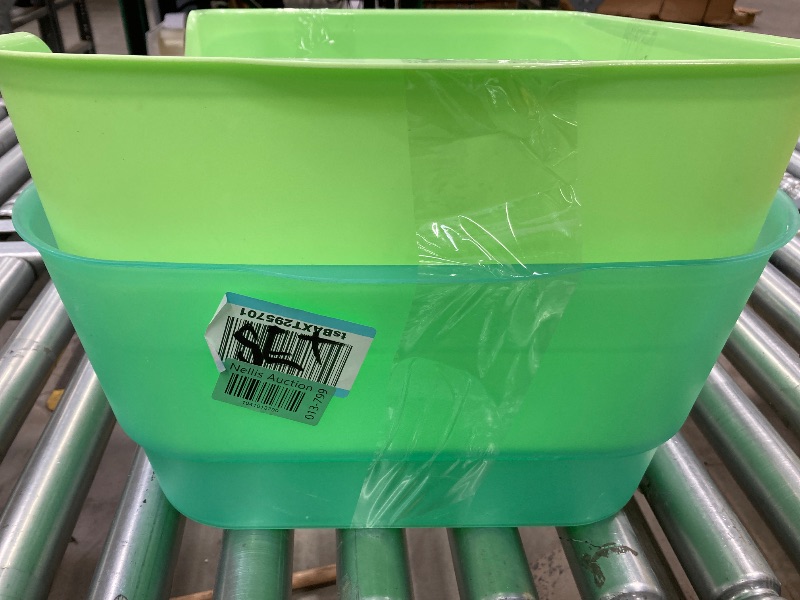 Photo 1 of **2 PACK COMBO, See Pictures** 
Extra Large Cat Litter Box with Clear Jelly Color, High Sided Litter Box for Big Cats, XL Cat Litter Box for Multiple Cats, Jumbo Cat Litter Box, Giant Kitty Litter Box, Anti-Splashing, Easy to Clean