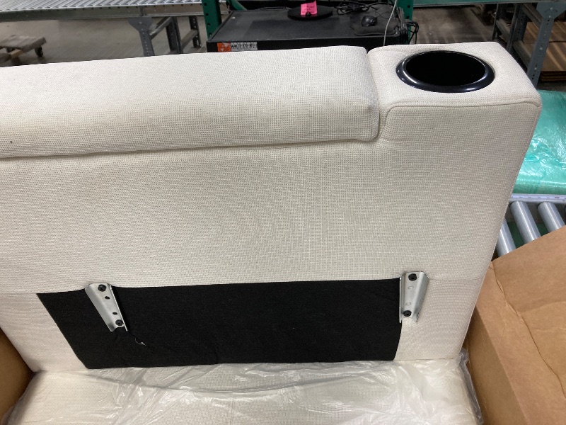 Photo 1 of **This item is just the cushions only; picture is for reference only; this item color is Cream/Off White; See Pictures**
Portaforta 77" Convertible Sectional Sofa, Small L Shaped Couch with Storage Chaise and Side Pcokets, 3 Seat Sofa Couch, Modern Fabri