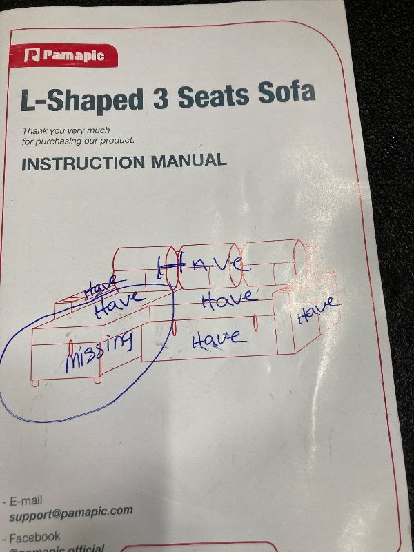 Photo 1 of **This item is just the cushions only; picture is for reference only; this item color is Cream/Off White; See Pictures**
Portaforta 77" Convertible Sectional Sofa, Small L Shaped Couch with Storage Chaise and Side Pcokets, 3 Seat Sofa Couch, Modern Fabri