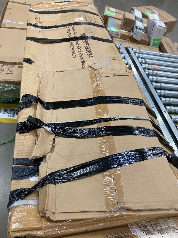 Photo 1 of *** This item has multiple boxes with it, please see pictures, 3 large boxes total***

10X12 FT Outdoor Metal Silding Door** and Frame Structure, Large Tool Sheds for Backyard Garden Patio Lawn, Black