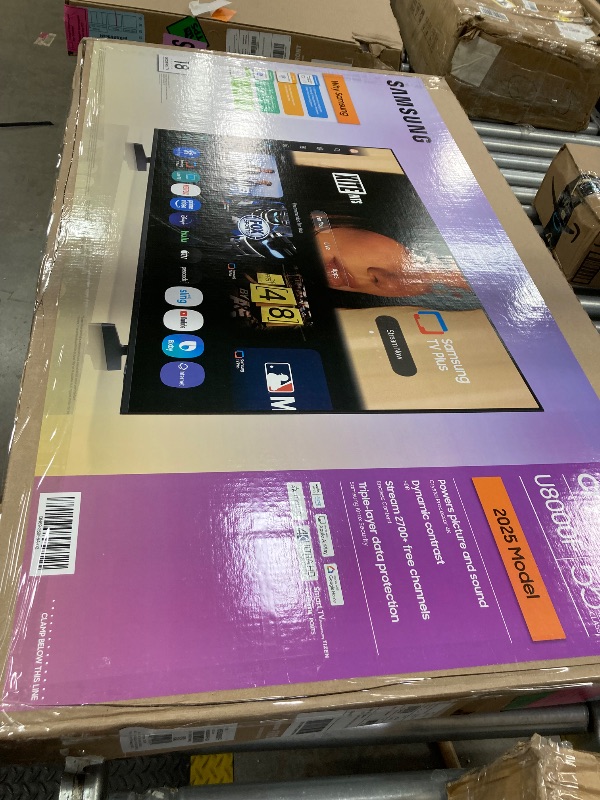 Photo 1 of Samsung 55-Inch Class Crystal UHD U8000F 4K Smart TV (2025 Model) Endless Free Content, Crystal Processor 4K, MetalStream Design, Knox Security, Compatible with Alexa