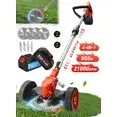 Photo 1 of ** Parts Only**

RELOIVE Weed Eater,Cordless Weed Trimmer,Electric Weed Wacker, with 2PCS 3000mAh Batteries and Charger, 4-in-1 String Trimmer with Wheels, 43.3''-53.1'' Adjustable for Garden Yard
