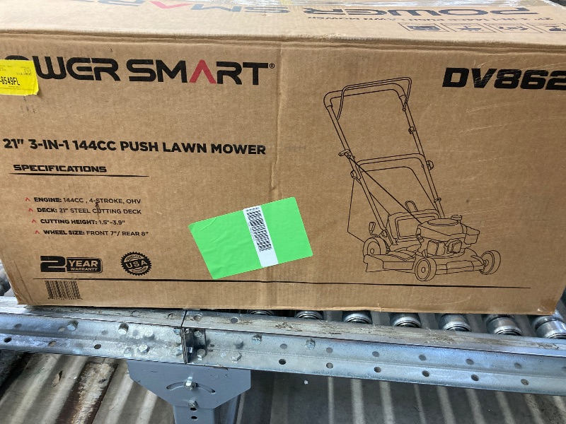 Photo 1 of **Parts Only**

PowerSmart 21" 144cc Gas Push Lawn Mower, with 6-Position Height Adjustment, 3-in-1 Cutting
