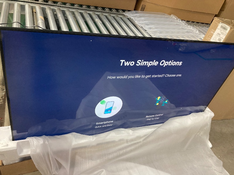 Photo 1 of **This item is missing a support leg for standing up the tv; There is Only 1 leg in this box. Please see pictures below**

Samsung 70-Inch Class Crystal UHD U8000F 4K Smart TV (2025 Model) Endless Free Content, Crystal Processor 4K, MetalStream Design, Kn