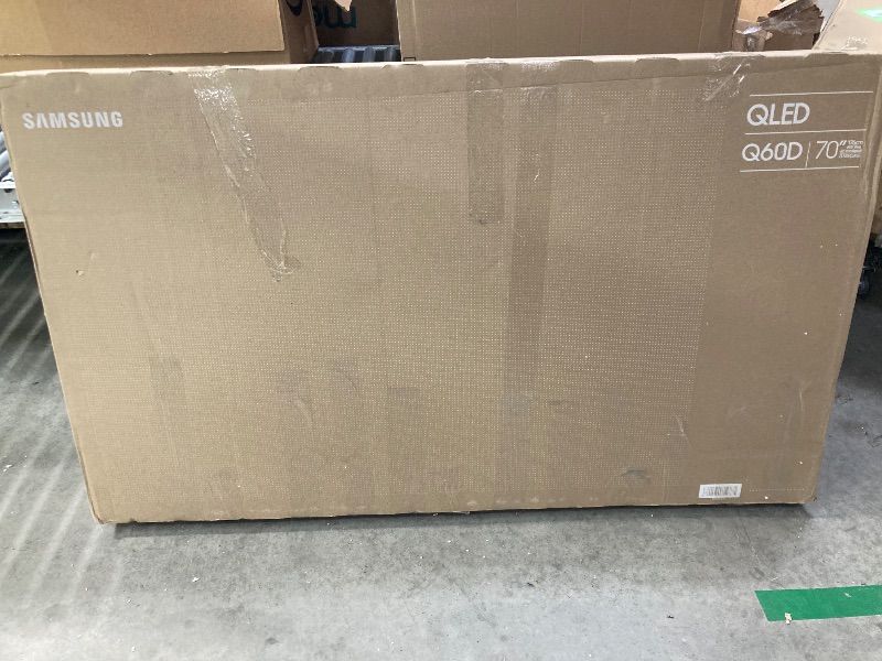 Photo 1 of **This item is missing a support leg for standing up the tv; There is Only 1 leg in this box. Please see pictures below**

Samsung 70-Inch Class Crystal UHD U8000F 4K Smart TV (2025 Model) Endless Free Content, Crystal Processor 4K, MetalStream Design, Kn