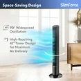 Photo 1 of **PARTS ONLY; THIS FAN DOES NOT WORK!

Lasko SlimForce 42” 4-Speed Oscillating Remote Control High Velocity Tower Fan, Black, T42215
