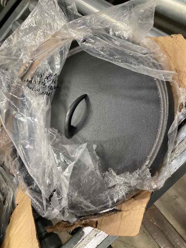 Photo 1 of ** There is a handle broken off on the grill piece, please see pictures below. **

Bruntmor Pre-Seasoned Cast Iron Cookware Set - 8-Piece Bundle with Skillets, Grill Pan, Dutch Oven, Pizza Pan, and Utensils - Durable Pots and Pans Set for Cooking - Ideal 