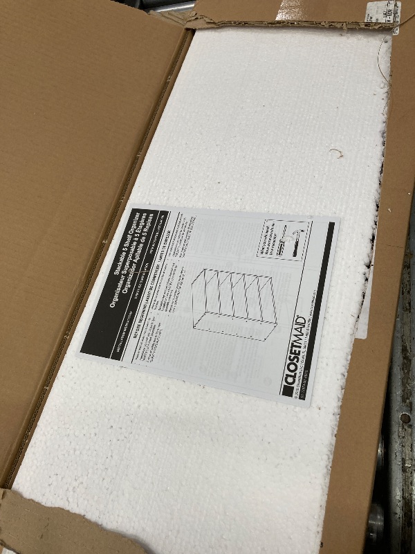 Photo 1 of ***I don't know if there are miss parts*** ClosetMaid 1565 Stackable 5-Shelf Organizer, White