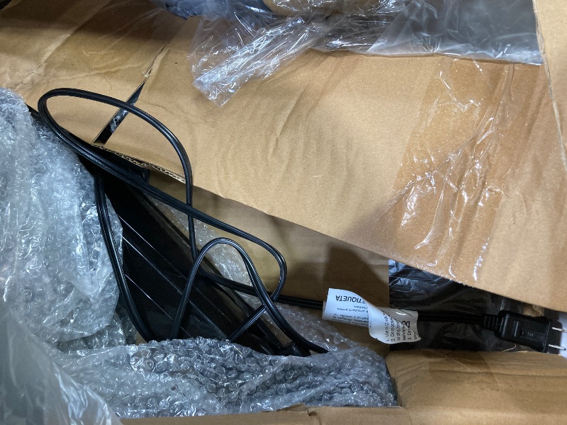 Photo 1 of ***I DON'T KNOW IF THERE ARE MISSING PIECES*** Amazon Basics 16" Pedestal Fan with Remote, Floor Fan, Standing Fan for Bedroom, Living Room, Office, with 3 Speeds, 3 Modes, Timer, Dual-Layered Blades, Adjustable Height, Tilt Head, 60W, Black
