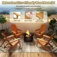 Photo 1 of ** There is no hardware for building or no instructions**

Ktaxon Folding Wooden Adirondack Chair Folding Wood Accent Wood Single Chair for Outdoor and Indoor, Wood Lounge Chair, Natural Color
