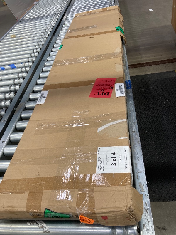 Photo 1 of **Box 1 of 4 (Box #3)**
DreamLine Unidoor Plus 42 1/2 - 43 in. W x 72 in. H Frameless Hinged Shower Door in Chrome, SHDR-244257210-01