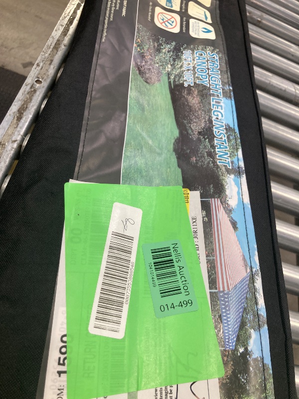 Photo 1 of 10' x 10' Simple Push Straight Leg Canopy (100 Sq. ft.)
Color: American flag; red, white, and blue