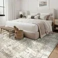 Photo 1 of **Item is not in original packing, at the bottom of the rug there are dirt stains, from shipment. **

BERTHMEER 10'x14' Large Area Rugs for Living Room Bedroom Dining Room Farmhouse Machine Washable Non-slip, Beige Gray
