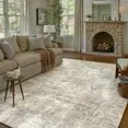 Photo 1 of **Item is not in original packing, at the bottom of the rug there are dirt stains, from shipment. **

BERTHMEER 10'x14' Large Area Rugs for Living Room Bedroom Dining Room Farmhouse Machine Washable Non-slip, Beige Gray
