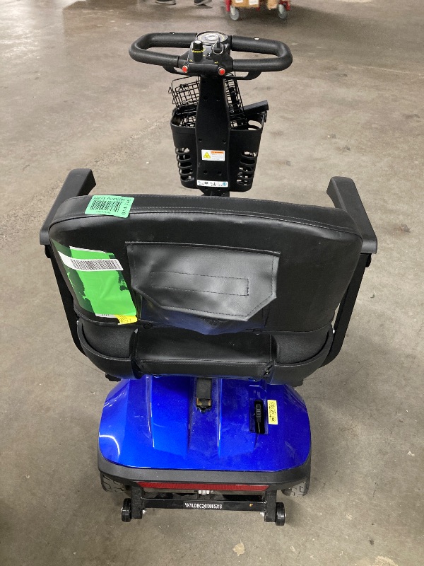 Photo 1 of ** A little problem with the star, need charger. **SACVON Upgrade 4 Wheel Mobility Scooter for Seniors, Foldable Powered Mobile Wheelchair for Adult 330lbs, Blue