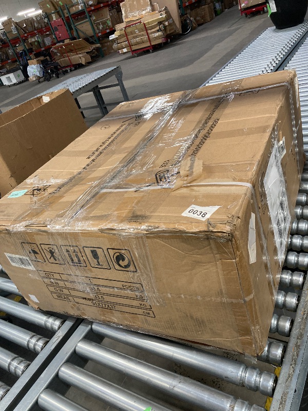 Photo 1 of **Box 1 of 3!!
 Box A,!!! ONLY MIDDLE SOFA IS IN THIS BOX; PLEASE SEE STOCK PHOTO BELOW!!!! **

120" Modular Sectional Sofa, Comfy Cloud Couch Sectional Sofa with Ottoman, Chenille Sofa Sleeper Deep Seat Sofa with Throw Pillows for Living Room (Beige Whit