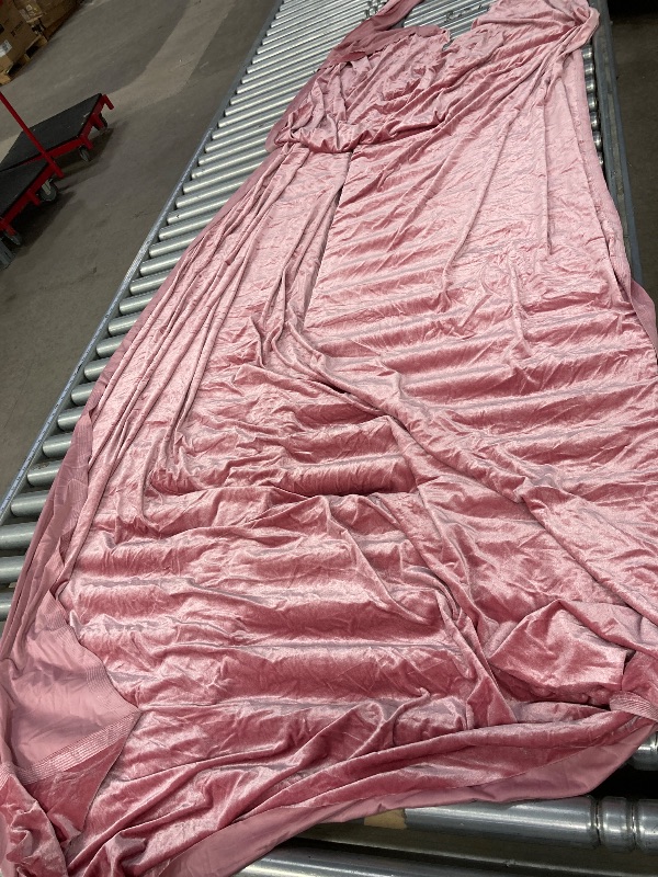 Photo 1 of **This piece of fabric has been cut out. Please see pictures. **

Ribreeze Dusty Pink Velvet Fabric by The Yard 60 Inch Wide 1 Yards 90% Polyester 10% Spandex for Sewing Clothes Apparel Costume Crafts