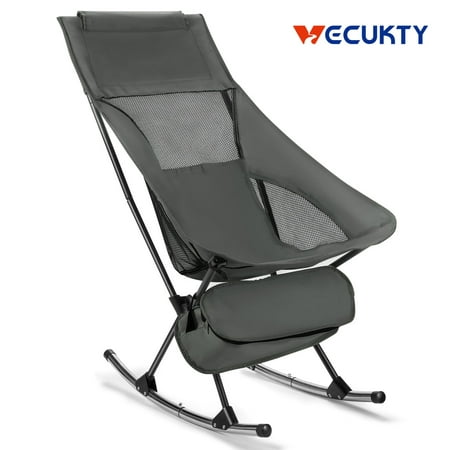 Photo 1 of 












Camping Chair Vecukty High Back Rocking Chair 165 Lbs Capacity Compact Outdoor Portable Folding Rocker Chair for Camping Hiking Gardening Travel Beac


