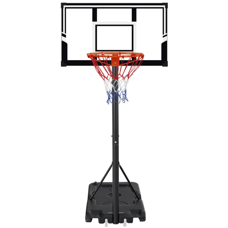 Photo 1 of **MISSING HARDWARE **Portable Basketball Hoop Outdoor, SEGMART 3.3Ft-10Ft Height Adjustable Swimming Pool Basketball Hoop Goal System with PE Backboard for Kids Youth Adults Play in Backyard/Courts/Indoor

