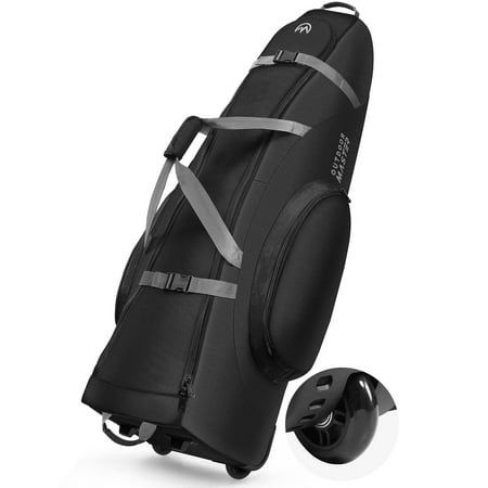 Photo 1 of 
OutdoorMaster Padded Golf Travel Bag with Wheels 900D Heavy Duty Oxford Wear-Resistant and Waterproof Golf Travel Case

