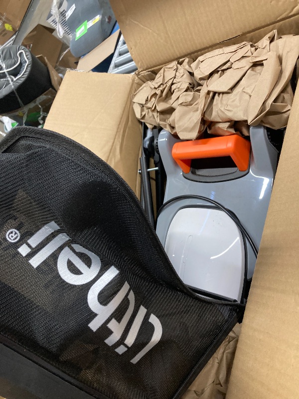 Photo 1 of  N ***DIRTY**Litheli Cordless Lawn Mower, U20 Series 20V Electric Lawn Mowers, 13 Inch, Adjustment Heights, Light Weight, With 2*2.0Ah Portable Battery, for Garden/Yard/Farm
