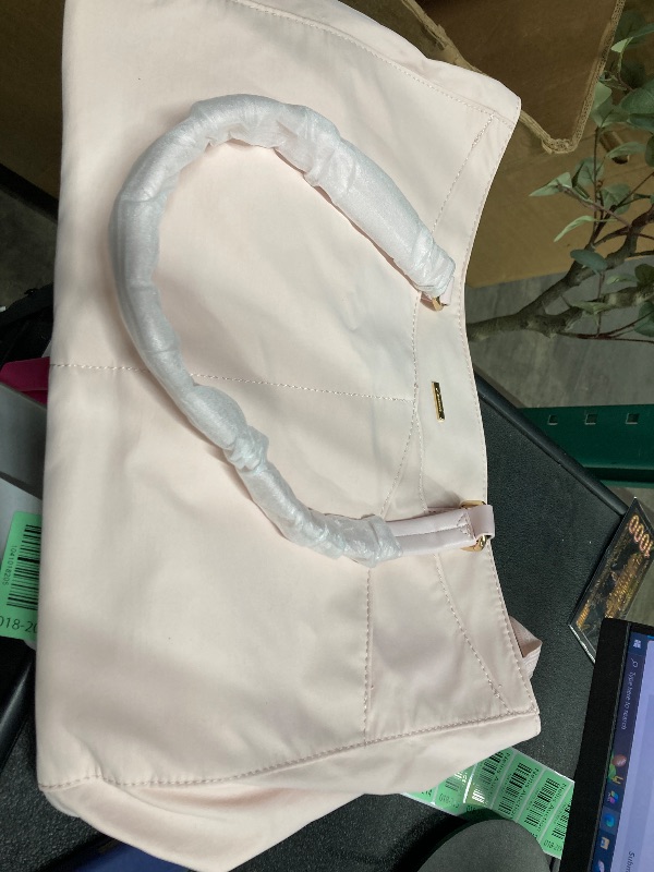 Photo 1 of **reference img**Laptop Shoulder Bag 14 Inch, Computer Shoulder Bag Large Work Tote Bag for Women, Laptop Carrying Case Stylish Handbag for Business Travel (Pinkish Grey)
