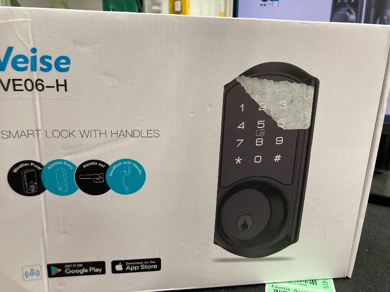 Photo 1 of ***reference img**Veise VE07 Fingerprint Smart Door Lock, 7-in-1 Keyless Entry Deadbolt with App Control, Electronic Digital Touchscreen Keypad, Biometric Smart Locks for Front Door, Auto Lock, Matte Black