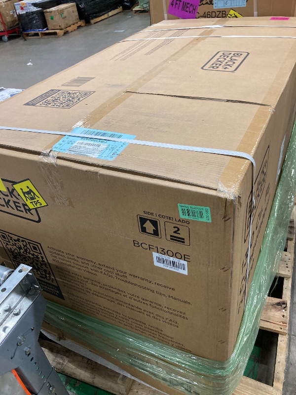 Photo 1 of BLACK+DECKER 13 Cu. Ft. Chest Freezer, Deep Freezer with Top Opening, Freezer Chest with 2 Removable Storage Baskets, Mechanical Temperature Control, Manual Defrost, R600a Refrigerant,BCF1300E,White