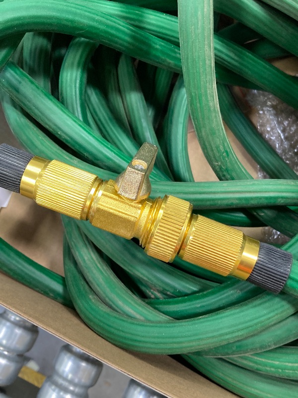 Photo 1 of ***(MISSING PARTS -SELLING AS IS) ***
Garden Hose 100ft, with Nozzles for Yard, Outdoor - Never Kink & Tangle, Flexible Water Hose for Outdoor Watering