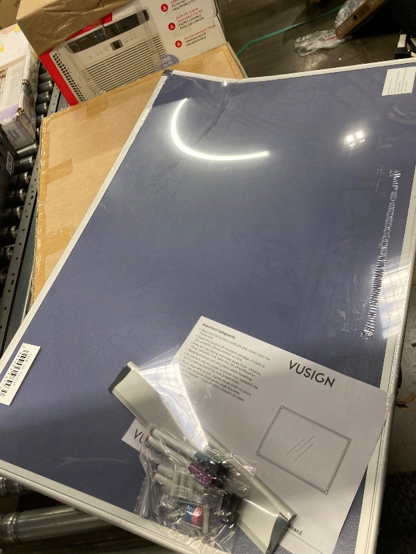 Photo 1 of *****damage major VUSIGN Magnetic Whiteboard Dry Erase Board, 36 X 24 Inches, Wall Mounted White Board with Pen Tray, Silver Aluminium Frame