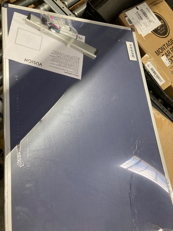 Photo 1 of *****damage major VUSIGN Magnetic Whiteboard Dry Erase Board, 36 X 24 Inches, Wall Mounted White Board with Pen Tray, Silver Aluminium Frame