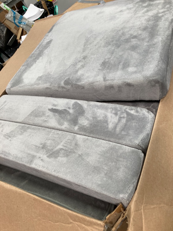 Photo 1 of 14Pcs Kids Play Couch, Caveen Baby Playroom Furniture Convertible Foam and Floor Cushion for Toddler,Gray
