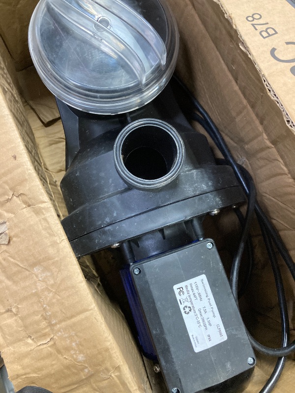 Photo 1 of 1.1 HP in/Above Ground Pool Pump, 115V, 3962 GPH, Energy Efficient, High Flow, Powerful Self Primming Swimming Pool Pumps with Filter Basket