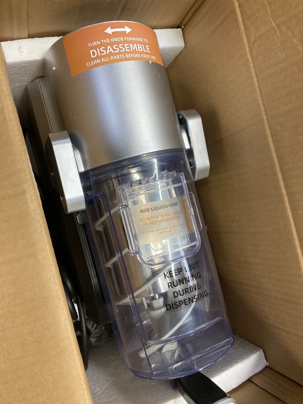 Photo 1 of ***(PARTS ONLY -SELLING AS IS -PARTS ONLY)*** 
Slushie Machine, Slushy Machine for Home,6 Pre-Set Programs, Auto Clean Function, No Ice Needed, Commercial Frozen Drink Machine for Milkshake, Frappe, Margarita,Cold Drink,Slush and More