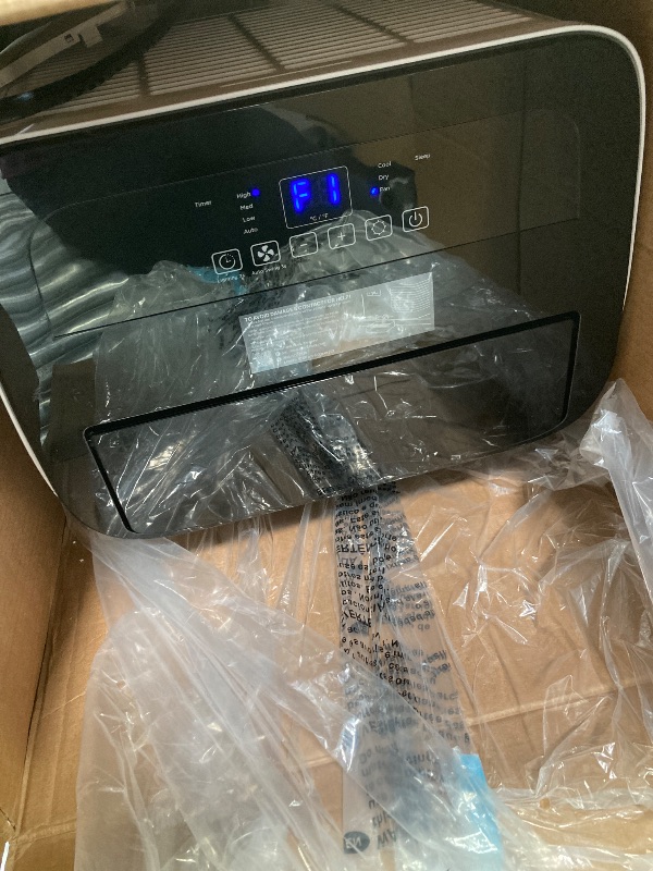 Photo 1 of 14,000 BTU Portable Air Conditioner Cools Up to 700 Sq.Ft, 3-IN-1 Energy Efficient Portable AC Unit with Remote Control & Installation Kits for Large Room, Campervan, Office, Temporary Space