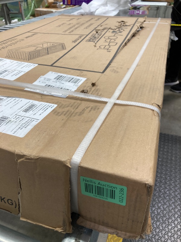 Photo 1 of ***BOX 1 OF 2, MISSING BOX 2 OF 2 -INCOMPLETE *** SELLING AS IS *** 
New Age Pet ECOFLEX Jumbo Park Avenue Rabbit Hutch - Durable Wood Plastic Composite, Scratch-Resistant - 10 Year Warranty  ***BOX 1 OF 2, MISSING BOX 2 OF 2 -INCOMPLETE 
