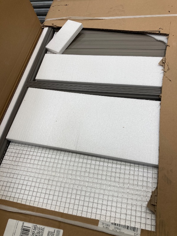 Photo 1 of ***BOX 1 OF 2, MISSING BOX 2 OF 2 -INCOMPLETE *** SELLING AS IS *** 
New Age Pet ECOFLEX Jumbo Park Avenue Rabbit Hutch - Durable Wood Plastic Composite, Scratch-Resistant - 10 Year Warranty  ***BOX 1 OF 2, MISSING BOX 2 OF 2 -INCOMPLETE 