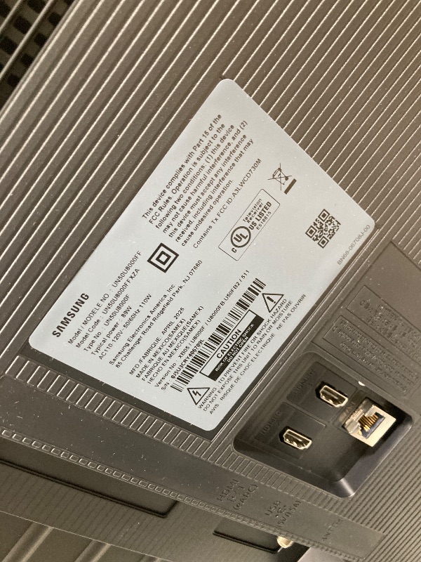 Photo 1 of ****broken screen **only  parts Samsung 50-Inch Class Crystal UHD U8000F 4K Smart TV (2025 Model) Endless Free Content, Crystal Processor 4K, MetalStream Design, Knox Security, Alexa Built-in