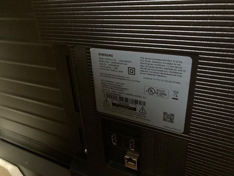 Photo 1 of ***broken **only parts  Samsung 65-Inch Class Crystal UHD U8000F 4K Smart TV (2025 Model) Endless Free Content, Crystal Processor 4K, MetalStream Design, Knox Security, Alexa Built-in