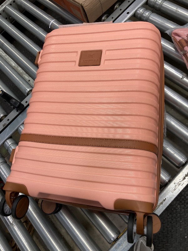 Photo 1 of ***2  piece Joyway Carry On Luggage 20 Inch Expandable Suitcase with Spinner Wheel, 4 Piece Hard Shell Luggage Set with TSA Lock(Pink brown)
