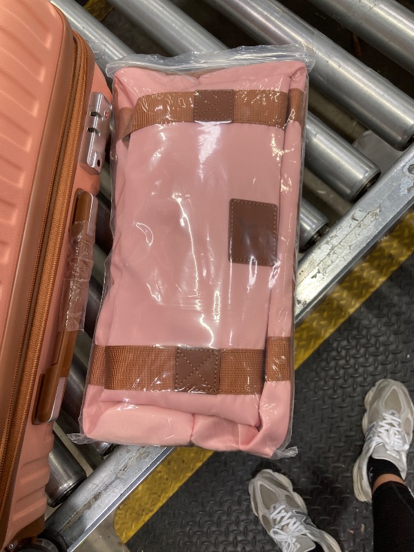 Photo 1 of ***2  piece Joyway Carry On Luggage 20 Inch Expandable Suitcase with Spinner Wheel, 4 Piece Hard Shell Luggage Set with TSA Lock(Pink brown)